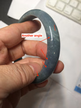 Load image into Gallery viewer, 62.2mm Certified Type A 100% Natural dark green/purple/blue/gray/black Guatemala Jadeite bangle AZ143-6427