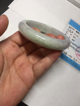 Load image into Gallery viewer, 57.2mm Certified Type A 100% Natural sunny green purple Jadeite Jade bangle BP43-0620
