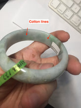 Load image into Gallery viewer, 55.6mm certified 100% natural Type A light green yellow jadeite jade bangle F179-3085