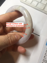 Load image into Gallery viewer, 59.5mm certified 100% natural Type A sunny green/purple white jadeite jade bangle PC198-1215