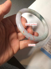 Load image into Gallery viewer, 57.8mm certified 100% natural type A green/purple/brown round cut jadeite jade bangle BF102-1686