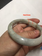 Load image into Gallery viewer, 57.1mm certified 100% natural type A green/red/brown jadeite jade bangle GL37-17-8651
