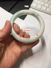 Load image into Gallery viewer, 60mm Certified Type A 100% Natural sunny green white Jadeite bangle PA263-3841
