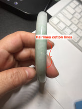 Load image into Gallery viewer, 75.7mm certified Type A 100% Natural sunny green/light green round cut plus size Jadeite Jade bangle AY100-9626