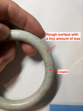 Load image into Gallery viewer, 54.5mm Certified Type A 100% Natural light green purple yellow round cut Jadeite Jade bangle GL48-8-4051