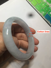 Load image into Gallery viewer, 56.4mm 100% natural Type A icy light green/purple jadeite jade bangle AX52-0307