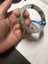 Load image into Gallery viewer, 53mm certified 100% natural Type A icy watery dark green brown jadeite jade bangle AH102-4492