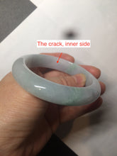 Load image into Gallery viewer, 55mm Certified type A 100% Natural green/white/purple Jadeite jade bangle BG32-0318