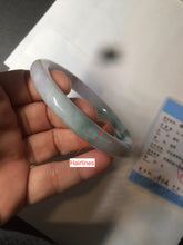 Load image into Gallery viewer, 57.8mm certified 100% natural type A green/purple/brown round cut jadeite jade bangle BF102-1686