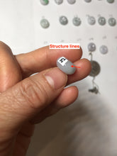 Load image into Gallery viewer, 12.5mm Type A 100% Natural sunny green white purple Jadeite Safety Guardian Button donuts pendant PH60 Add on item