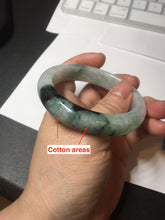 Load image into Gallery viewer, 53.9mm 100% natural Type A sunny green white purple jadeite jade bangle BN4-8233