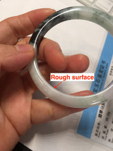Load image into Gallery viewer, 57.2mm certified Type A 100% Natural icy watery light green sunny green purple Jadeite Jade bangle BQ64-5668