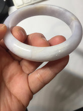 Load image into Gallery viewer, 56mm certified 100% Natural type A light purple white Jadeite Jade bangle PH192-8254