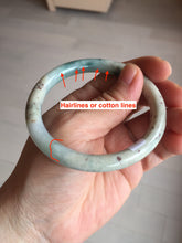 Load image into Gallery viewer, 56.8mm Certified Type A 100% Natural light green/yellow/red strawberry jelly Jadeite Jade bangle AA87-3950