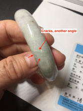 Load image into Gallery viewer, 56.5mm 100% natural type A green/white/purple/red (FU LU SHOU) jadeite jade bangle BP54-0621