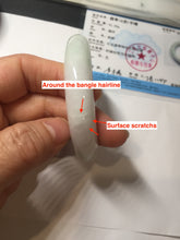 Load image into Gallery viewer, 53mm certified 100% natural Type A white/sunny green/red Jadeite jade bangle AE264-8013