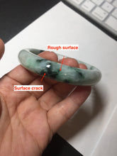 Load image into Gallery viewer, 59mm 100% natural Type A sunny green purple jadeite jade bangle BM74