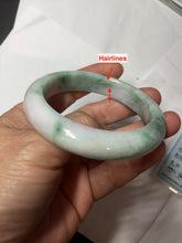 Load image into Gallery viewer, 52.6mm certified 100% Natural type A sunny green yellow purple (Fu Lu Shou)Jadeite Jade bangle PH245-0504