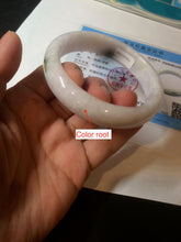 Load image into Gallery viewer, 61mm Certified type A 100% Natural green/white/purple Jadeite bangle BH30-5425
