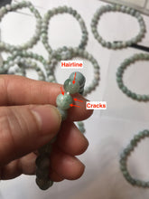 Load image into Gallery viewer, 7mm size 50-58mm 100% natural type A green/white/yellow/purple jadeite jade beads bracelet group PF78