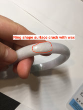 Load image into Gallery viewer, 56.5mm certified Type A 100% Natural purple white green Jadeite Jade bangle AJ80-1266