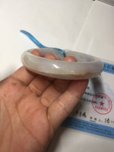 Load image into Gallery viewer, 56mm certified 100% natural type A icy watery white red purple jadeite jade bangle AH98-0544