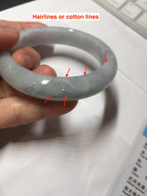 Load image into Gallery viewer, 56.3mm certified 100% natural Type A icy light green/purple jadeite jade bangle PE7-0299