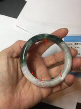 Load image into Gallery viewer, 55.5mm Certified 100% natural Type A dark green/purple Emerald Vale jadeite jade bangle PB94-8988