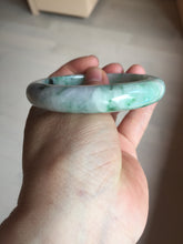 Load image into Gallery viewer, 57.7mm certified Type A 100% Natural sunny green white purple Jadeite Jade bangle BQ44-4138