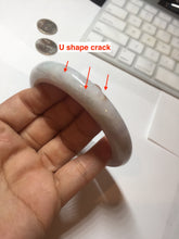 Load image into Gallery viewer, 60mm certified Type A 100% Natural light green red purple (Fu Lu Shou) Jadeite Jade bangle PC96-8467