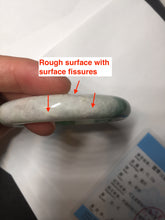 Load image into Gallery viewer, 53.7mm Certified 100% natural Type A sunny green purple jadeite jade bangle BQ35-4145