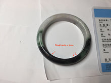 Load image into Gallery viewer, 53.2mm certificated Type A 100% Natural sunny green/brown/purple/black(FU LU SHOU, 福禄寿) Jadeite Jade bangle BG237-3302