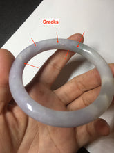 Load image into Gallery viewer, 56.5mm 100% natural type A white/purple/blue/green round cut jadeite jade bangle BL117-9431