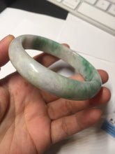 Load image into Gallery viewer, 59.2mm Certified Type A 100% Natural green purple Jadeite Jade bangle S86-7051