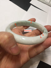 Load image into Gallery viewer, 60mm Certified Type A 100% Natural sunny green white Jadeite bangle PA263-3841