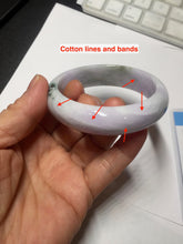 Load image into Gallery viewer, 54.5mm certified 100% natural Type A green light purple Distant Hills in Mist jadeite bangle PA185-4757