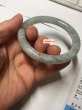 Load image into Gallery viewer, 53.5mm Certified Type A 100% Natural light green purple round cut Jadeite bangle PD203-3923