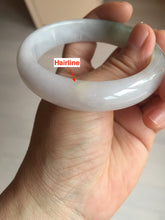 Load image into Gallery viewer, 57.5mm certified Type A 100% Natural dark green purple white Jadeite Jade bangle Y158-3015