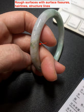 Load image into Gallery viewer, 52.4mm certified Type A 100% Natural green/yellow/purple(FU LU SHOU) round cut Jadeite Jade bangle PE90-5479