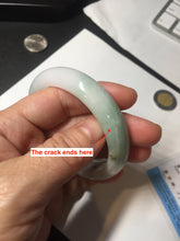 Load image into Gallery viewer, 52.2mm 100% natural certified sunny green/white(白底青) jadeite jade bangle BL34-5237