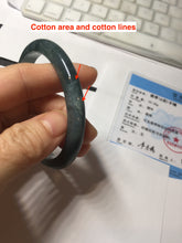Load image into Gallery viewer, 58.8mm Certified Type A 100% Natural dark green/blue/gray/black Guatemala Jadeite bangle PD217-2323