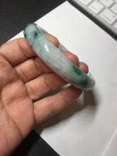 Load image into Gallery viewer, 59mm 100% natural Type A sunny green purple jadeite jade bangle BM74