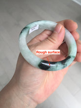 Load image into Gallery viewer, 53.9mm 100% natural Type A sunny green white purple jadeite jade bangle BN4-8233