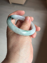 Load image into Gallery viewer, 51.5mm certified Type A 100% Natural sunny green purple oval Jadeite Jade bangle BN43-5137