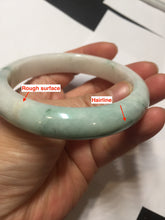 Load image into Gallery viewer, 60mm Certified Type A 100% Natural sunny green white Jadeite bangle PA263-3841