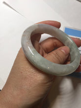 Load image into Gallery viewer, 56.5mm certified 100% natural Type A light green purple red(FU LU SHOU) jadeite jade bangle PC136-9157