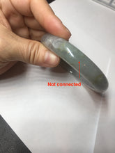 Load image into Gallery viewer, 59.2mm Certified Type A 100% Natural white/light purple/brown/yellow/gray(FU LU SHOU) Jadeite Jade bangle BF104-8634