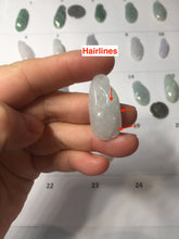 Load image into Gallery viewer, Type A 100% Natural icy watery light green/white/purple jadeite Jade magnolia buds group Pendant PH236
