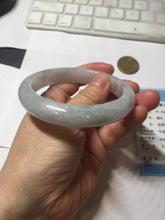 Load image into Gallery viewer, 58.7mm Certified Type A 100% Natural icy watery green/purple chubby Jadeite Jade bangle BP222-9540