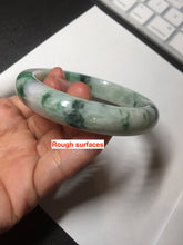 Load image into Gallery viewer, 59mm 100% natural Type A sunny green purple jadeite jade bangle BM74